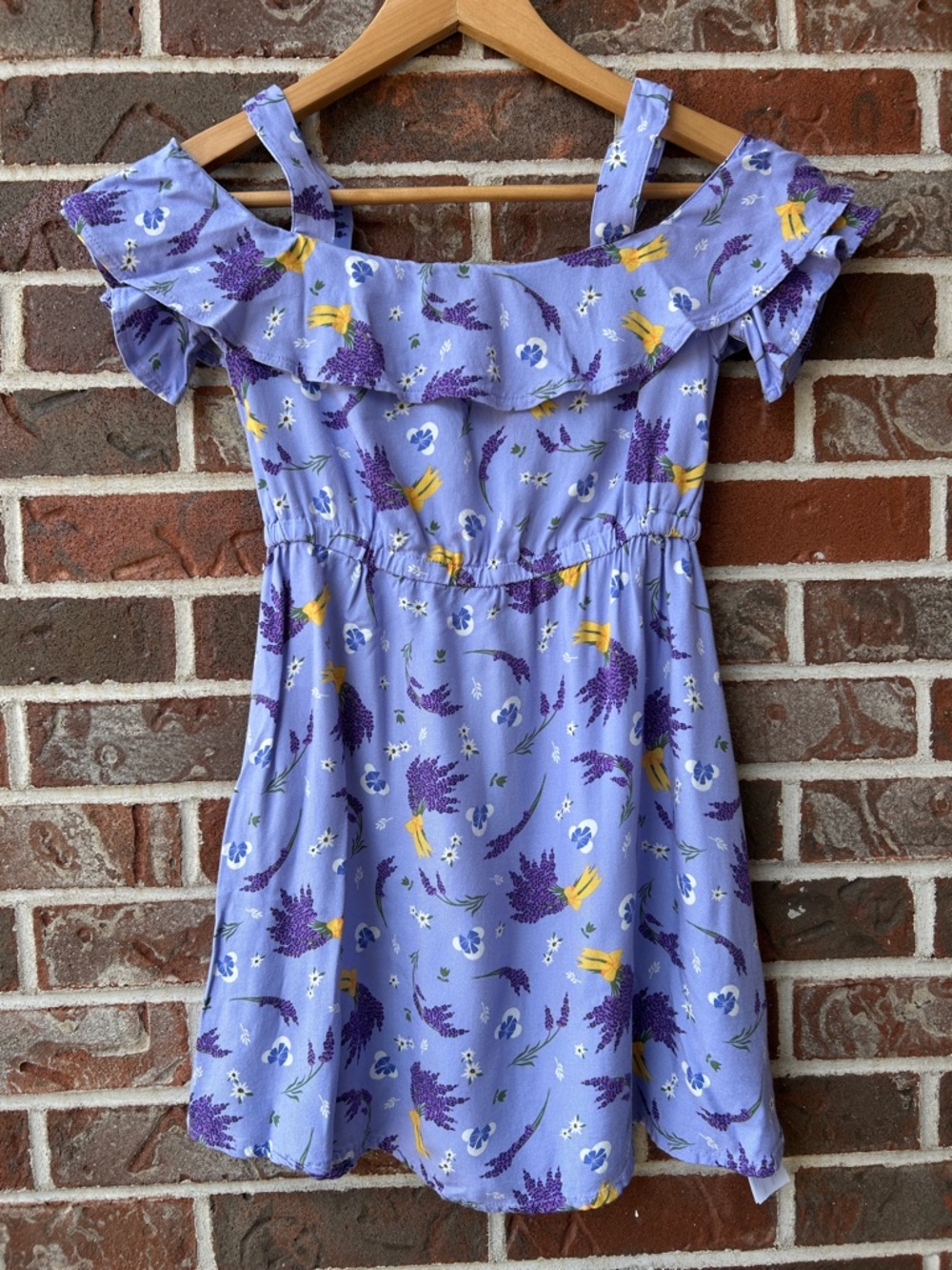 B1G2F 🚨 Disney Parks Lavender Floral Ruffle Dress with Minnie Mouse